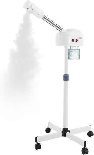 Facial Steamers, Hot Ozone Face Steamer on Wheels for Facial, Professional Skin Care Equipment, Esthetician Steamer for Salon Beauty and Spa, Mist Face Steamer for Skin Care (3)