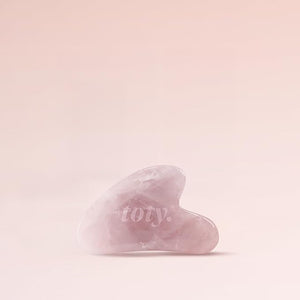 Toty by Sofia Vergara - Gua Sha Facial Tools - Massage Tool - Face Sculpting Tool for Your Skin Care Routine - Eyes Massager - Lymphatic Drainage Massager for Face - Rose Quartz
