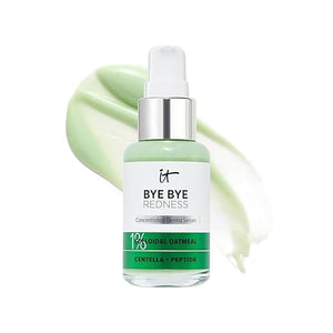 IT Cosmetics Bye Bye Redness Serum - Skin-Calming &amp Hydrating Face Serum - Instantly Neutralizes Facial Redness - 1% Colloidal Oatmeal Centella Peptide &amp Niacinamide ? All Skin Types - 1 fl
