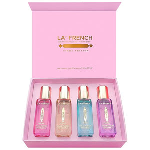 LA' French Niche Edition Luxury Perfume Gift Set 4 | Extra Long Lasting Fragrance | Eau De Parfum Scent | Euphoria | Mood Swing | Happiness | Invoke | Unisex Gift Set (20 Ml (Pack Of 1))