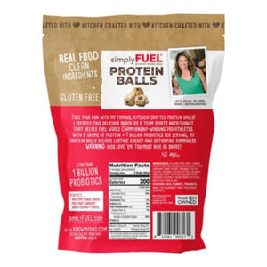 Simply Fuel Protein Balls, Chocolate Coconut Peanut Butter, 14.4 oz | Real Food Snack | Gluten-Free, Non-GMO, Women-Owned | Natural Protein Energy Bites for On-the-Go Nutrition (1 Pack)