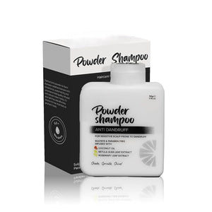 Anti-Dandruff Shampoo Powder 50g | Travel-Friendly | Powder-to-Foam for Itchy Scalp &amp Flake Control | With Tea Tree Oil Menthol &amp Zinc PCA | Refreshing Dandruff-Free | Sulphate &amp Paraben