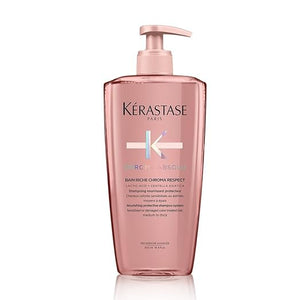 Kerastase Chroma Absolu Chroma Respect Shampoo Riche For Sensitized or Damaged Color-Treated Hair - Protects and Nourishes Medium To Thick Hair with Lactic Acid