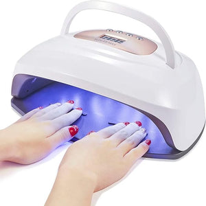 NOBRIM Manicure Phototherapy Machine 114w Portable Uv Led Nail Lamp for Nail Polish Curing Gel Professional Manicure Pedicure Tool Home