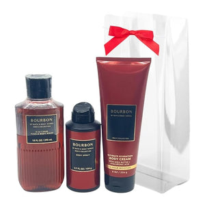 Bath &amp Body Works Bourbon for Men 3pc Gift Pack - Holiday - Wash Cream Spray