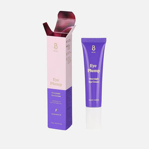 BYBI Beauty Eye Plump Hyaluronic Acid Eye Cream - Collagen Boosting Bakuchiol - Anti-Aging Reduce Fine Lines &amp Wrinkles - Plumping &amp Hydrating - Vegan Under Eye Treatment - 15ml