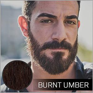 VOLT Grooming Temporary Instant Beard Color Single Pack - Quick Drying Plant Based Hypoallergenic Brush on Color for Beards Mustaches and Eyebrows - 0.35 Fl Oz (10 ml) Burnt Umber (Deep Dark Brown)