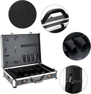 DNYSYSJ Barber Carrying Case Barber Case, Stylist Tool Box Professional Salon Hair Cutting Grooming Kit Storage Organizer for Clippers, Scissors, Barber Supplies (D)
