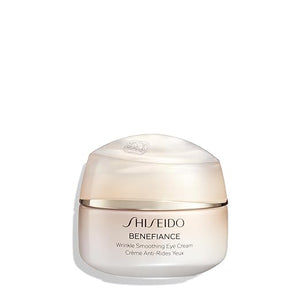 Shiseido Benefiance Wrinkle Smoothing Eye Cream - 15 mL - Visibly Improves Five Types of Eye Wrinkles Dark Circles &amp Puffiness - 48-HR Hydration - All Skin Types - Non-Comedogenic