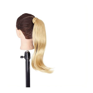 SONGCHAO Fake Hair Bun Synthetic Long Straight Ponytail Wrap Around Wig Extension Bun 18 Inch Ponytail Hair Clip for Women Everyday Use Hair Accessories (Color : 06 Size : 18inches)