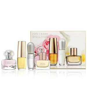 Est?e Lauder Fragrance Treasures Travel Size Perfume Gift Set | Includes Beautiful Magnolia Bronze Goddess Beautiful &amp Pleasures | Perfumes for Women