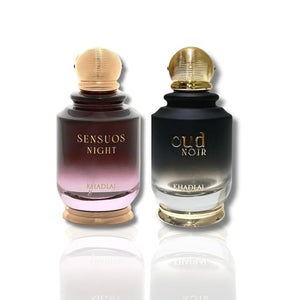 Sensous Nights &amp Oud Noir EDP 100ML BY KHADLAJ (BUNDLE 3.4)