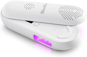 MelodySusie Compact Cordless UV Nail Lamp P-PLUS20F with Innovative Rotatable Panel &amp UV Protection Design Rechargeable UV Light Cures All Gels Especially Rhinestone Glue &amp Liner Gel Polish