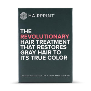 Hairprint True Color Restorer in Brown | Patented for Restoring Gray Hair | Replenishes Natural Pigment | Adds Body Strength &amp Texture | At-Home Treatment | Dye-Free &amp Non-Toxic