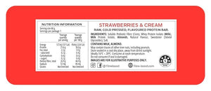 Fibre Boost Cold Pressed Strawberries and Cream flavoured Protein Bar