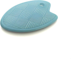 Gua Sha Facial Tool, Natural Ceramic Stone Face Massager for Jawline Sculpting, Puffiness &amp; Lymphatic Drainage, Skin Care Tool for Face, Eye, Neck &amp; Beauty Gift for Women (Blue)