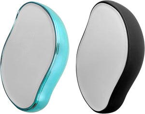 Crystal Hair Eraser for Women and Men 2022 New Magic Hair Eraser Crystal Hair RemoverPortable Mild Epilator Painless Skin Exfoliator Tool for Any Part of The Body (Black+blue)