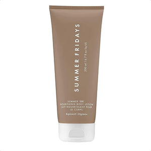 Summer Fridays Summer Silk Nourishing Body Lotion - Hydrating Body Lotion with Hyaluronic Acid Shea Butter Grapeseed Oil and Cocoa Butter - Non-Greasy Moisturizer for Dry Skin (6.7 Fl Oz)