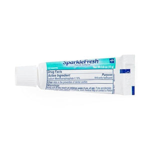 Medline Sparkle Fresh Toothpaste Fluoride Protection 0.6 oz. Dental Hygiene and Oral Care Pack of 144