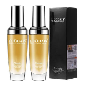 Golden Lure Pheromone Hair Oil, 80ml, Luodais Hair Oil, Luodais Classic Hair Serum, Leave-In Perfume Hair Care Oil (Intoxicating fragrance)
