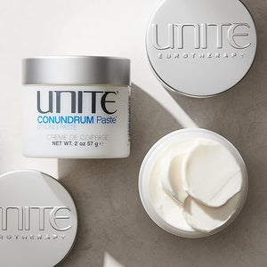 UNITE Hair - CONUNDRUM Paste - 3-in-1 Wax Paste &amp Cream for Flexible Hold Texture and Natural Finish - Ideal for All Hair Types 2 oz