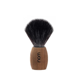 NOM Ole Shaving Brush | Vegan Shave Brush for Shaving soaps and creams | sustainable eco-friendly and reusable | Exfoliating Shaving Brush | Pure Spruce handle