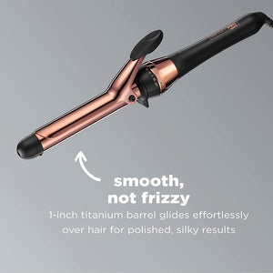 CONAIR INFINITIPRO Rose Gold Titanium 1-Inch Curling Iron 1-inch barrel produces classic curls ? for use on short medium and long hair