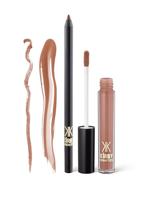 Lip Kit Duo ? Glowing Different - TikTok-Viral Precision Liner &amp; Glossy Liquid Lipstick, Clean 2-Step Set with Hydrating Long-Wear Color ? Bold Inclusive Beauty for Everyday Konfidence