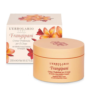 L'Erbolario Body Cream - Moisturizing Body Butter for Dry Skin - Prevents Skin Aging - Skin Care with Citrus and Floral Scent - Frangipani - 6.7 oz