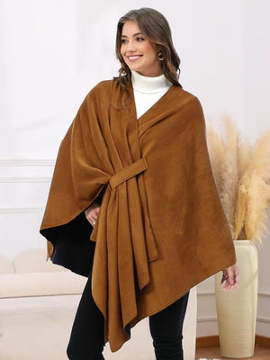 Moss Rose Women's Shawl Wrap Poncho Ruana Cape Open Front Cardigan Shawls for Fall Winter