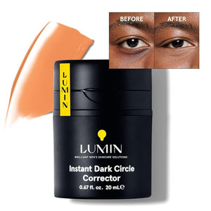 Lumin Instant Dark Circle Corrector for Men (Not A Concealer) Brightens Eyes Reduce Dark Circles Puffiness Under Eye Men Makeup Men's Eye Cream Perfect for Deep Skin Tones 20mL