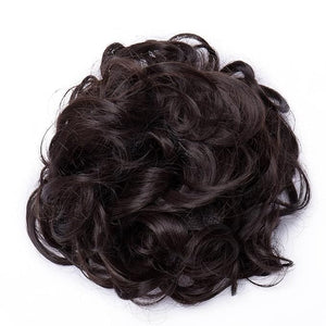 Hair Accessories 80cm Women's Synthetic Bun Messy Bun with Elastic Band Hair Bun Curl Wig Ponytail Extension Hair Extensions Wig Hair Pieces For Women(Medium brown)