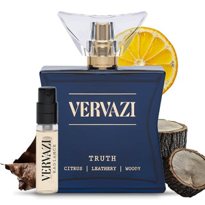 Truth 50 ml Unisex Eau de Parfum Bergamot Lavender Cedarwood Notes - 22% Concentration 8+ Hours Lasting Perfume for Women &amp Men Day &amp Night Wear Includes Radiance Perfume Tester