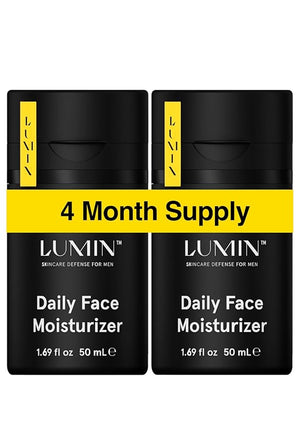 Lumin Daily Face Moisturizer for Men ? Lightweight Hydrating Cream with Niacinamide Men¡¯s Face Lotion for Normal Combination &amp Sensitive Skin Korean Skincare Smooth &amp Nourishing 50ml 2 P