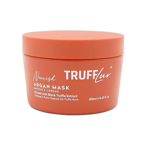 TruffLuv | Nourish Collection Argan Mask Infused with Black Truffle Extract Revitalizing &amp Restoring Hair Mask Deeply Conditions &amp Repairs Dry Damaged Hair Paraben Free Sulfate Free 8.45