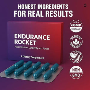 Blended Sports Nutrition Support Max Rocket Your Body Assist with Stamina Endurance Strength Vitality and Energy (10 Count)