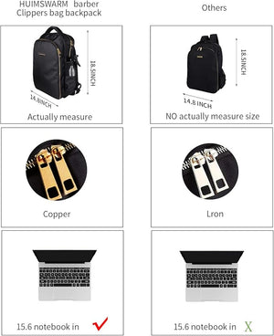 Barber Supplies Barber Clippers Backpack for Barber,with 1PCS Barber Cape&amp;Barber Brush,Large Capacity,Pure Copper Zipper,Water Proof,Barber Accessories of Professional Hair Cutting Tools Backpack