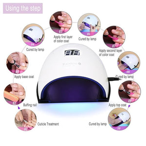 FILFEEL 48W LED Nail Dryer Lamp Machine Nail Art Tools for Nail Gel Polish Curing with Smart Sensor Manicure Pedicure Tool(US Plug)