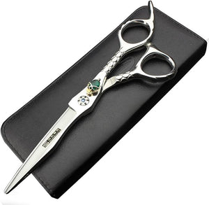 6-inch skull silver hair scissors salon hairdresser hairdresser Professional cutting and cutting hair special tools (Cutting Scissors)