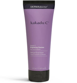 DERMAdoctor Vitamin C Face Wash ? Daily 3-in-1 Vitamin C Cleanser &amp Makeup Remover Face Wash That Tones Clears Pores Lifts Oil and Removes Sunscreen &amp Pollutants with Potent Kakadu Plum ? 7