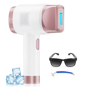 Laser Hair Removal for Women and Men IPL with Ice-Cooling System for Nearly Painless And Long-Lasting Result At-Home Permanent Hair Removal Device 999999 Flashes for Whole Body Use