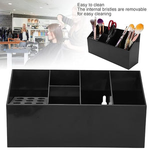 Hairdressing Scissors Holder Professional Hair Cutting Tools Storage Case Scissor Holder Box Hairdressing Combs Hair Clips Hairdressing Tool Storage Box for Scissor Comb Hair Brush Barber Accessories