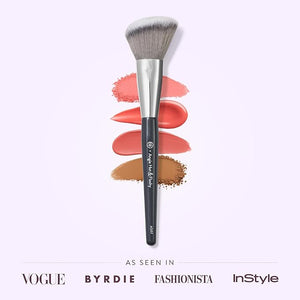 BK BEAUTY - ANGIE HOT &amp FLASHY A507 ANGLED BLUSH BRUSH ? For Blush Bronzer &amp Contour Fluffy Angled Brush for Seamless Streak-Free Finish