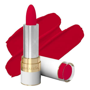 MIRABELLA - Sealed with a Kiss Smudge Proof Lipstick, Long-Lasting No-Bleed Lip Makeup, Hydrating Lip Color with Vegan Lanolin &amp; Vitamin E, Perfect Red