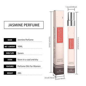 Jasmine Fresh Scent Perfume - Long-lasting Floral And Fruity Fragrance Natural Mild Portable Enhances Personal Charm(3PCS)