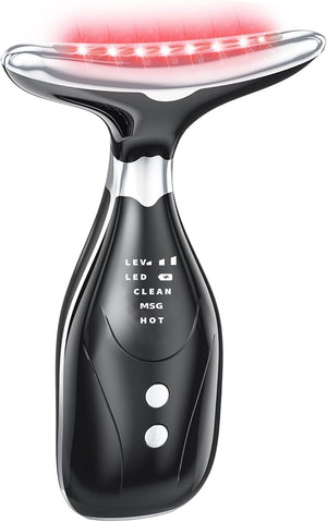 7-in-1 Facial Sculptor Massager, Red Light Therapy for face, 7 Color Modes with Heating &amp; Vibration, Portable Face Massager Tool for Wrinkles &amp; Skin Tone, Arc Design for Better Cream Absorptio