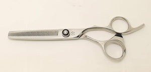 ATS-314 Japanese Stainless Steel Professional Thinning Shears-Scissors/Texturizing &amp; Haircut Thinning/Aircraft Alloy Handle/40 Hair Cutting Teeth/Salon/Stylist/Cosmetology/Barber-6.0"- Right Hand