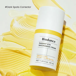 BIODANCE Radiant Vita Niacinamide Cream Brightening Dark Spot Correcting Facial Moisturizer Korean Skincare Stocking stuffers for teen girls | 1.69 fl.oz 50ml
