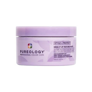 Pureology Style + Protect Mess It Up Texture Paste For Color-Treated Hair - Provides Medium Hold Texture and Shine Sulfate-Free &amp Vegan