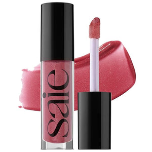 Saie Glossybounce - Hydrating Lip Gloss and Tinted Lip Oil Hybrid with Hyaluronic Acid &amp; Jojoba Oil for Non-Sticky, Ultra-Shiny, Plump &amp; Soft Lips - Everyday Makeup Essential - Remix (.17 oz)